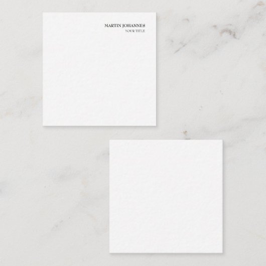 Aesthetisch Professioneel grafisch wit Visitekaart Notitiekaartje (Voorkant / Achterkant)