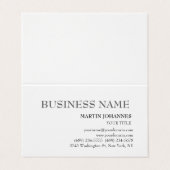 Aesthetisch Professioneel grafisch wit Visitekaart Visitekaartje (Buitenkant ongevouwen)