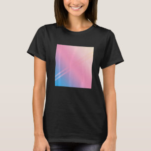 Aesthetisch - Roze blauwe Abstracte grafische prem T-shirt
