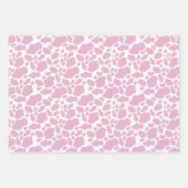 Aesthetisch roze Koe printpatroon Inpakpapier Vel (Voorkant 3)