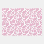 Aesthetisch roze Koe printpatroon Inpakpapier Vel (Voorkant 2)
