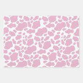 Aesthetisch roze Koe printpatroon Inpakpapier Vel (Voorkant)