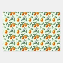 Aesthetisch Sinaasappel Citrus Fruit Food Inpakpapier Vel