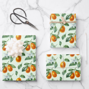 Aesthetisch Sinaasappel Citrus Fruit Food Inpakpapier Vel