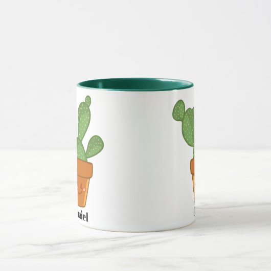 Aesthetisch Succulent Cactus Bloed plant Mok (Midden)