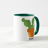 Aesthetisch Succulent Cactus Bloed plant Mok (Voorkant rechts)