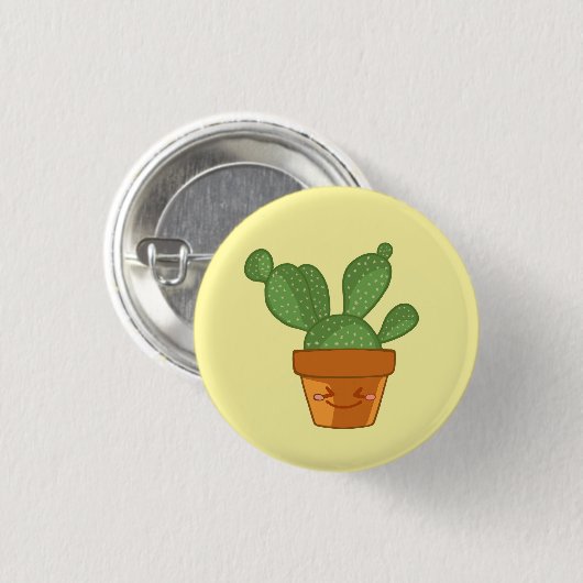 Aesthetisch Succulent Cactus Bloed plant Ronde Button 3,2 Cm (Voorkant /achterkant)