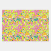 Aesthetisch Trippy Psychedelic Funky Quirky Inpakpapier Vel (Voorkant)