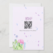 Aesthetisch water Kleur Verf Verlosdag Zeemeermin  Kaart (Achterkant)