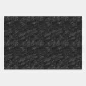Aesthetisch zwart en bruin textuurpatroon inpakpapier vel (Voorkant 3)