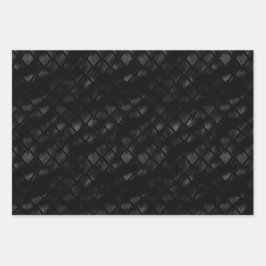 Aesthetisch zwart en bruin textuurpatroon inpakpapier vel