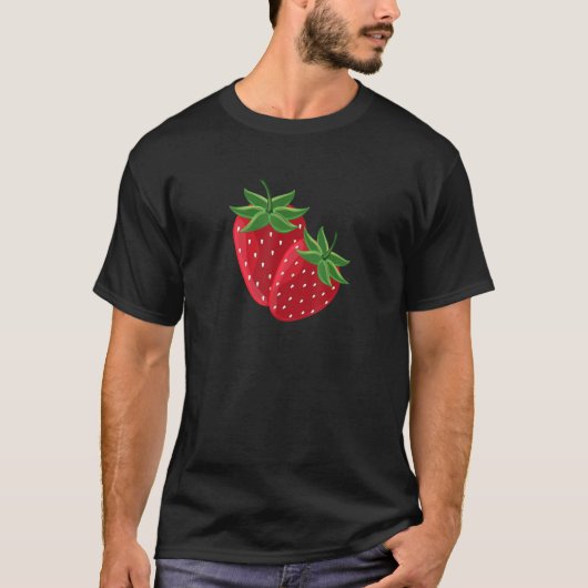 Aesthetische aardbeienvrouwen Mannen T-shirt (Voorkant)
