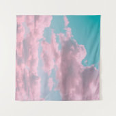 Aesthetische achtergrond met prachtige turkooishem wandkleed (Voorkant (horizontaal))