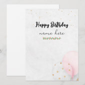 Aesthetische Birthday Kaart (Voorkant / Achterkant)