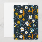 Aesthetische bloemen kaart (Voorkant / Achterkant)