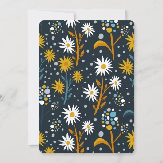 Aesthetische bloemen kaart (Voorkant)