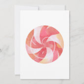 Aesthetische Candyland-thema uitnodiging Candy-the (Achterkant)