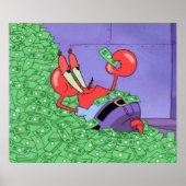 Aesthetische Cartoons dl Eugene H Krabs Poster (Voorkant)