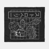 Aesthetische damp van aardbeien fleece deken (Voorkant (Horizontaal))