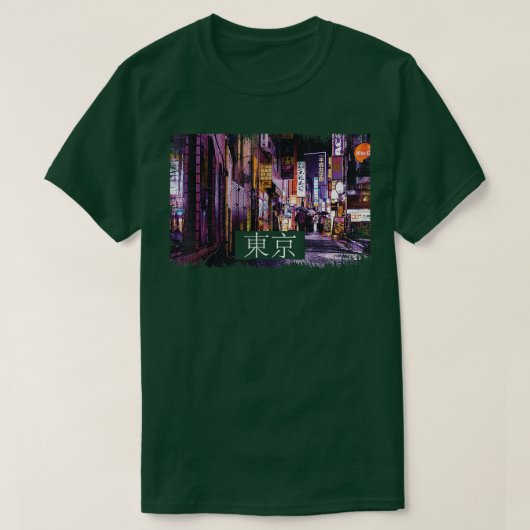 Aesthetische dampgolf Japan 80-90-thema Tokyo49 T-shirt (Design voorkant)