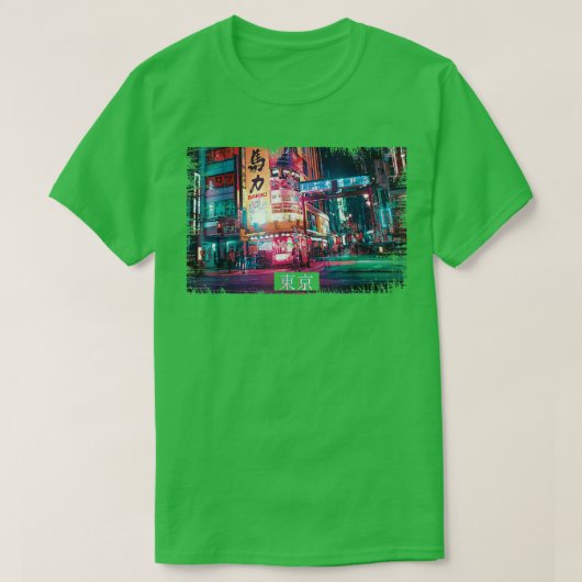 Aesthetische dampgolf Japan 80-90-thema Tokyo 48 T-shirt (Design voorkant)