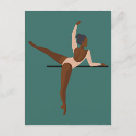 Aesthetische dansende Ballerina Briefkaart