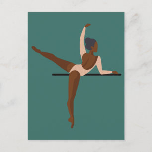 Aesthetische dansende Ballerina Briefkaart