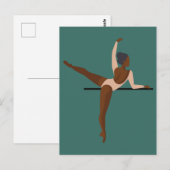 Aesthetische dansende Ballerina Briefkaart (Voorkant / Achterkant)