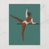 Aesthetische dansende Ballerina Briefkaart (Voorkant)