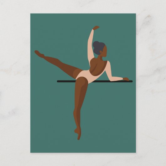 Aesthetische dansende Ballerina Briefkaart (Voorkant)