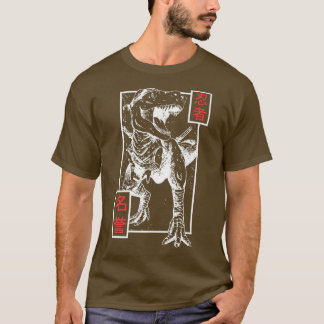 Aesthetische dinosaurus Japanse stijlversie Japans T-shirt