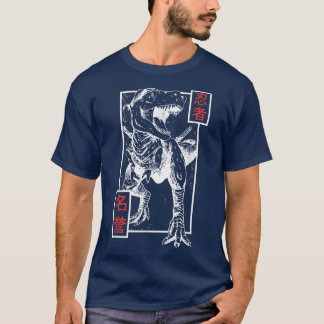 Aesthetische dinosaurus Japanse stijlversie Japans T-shirt