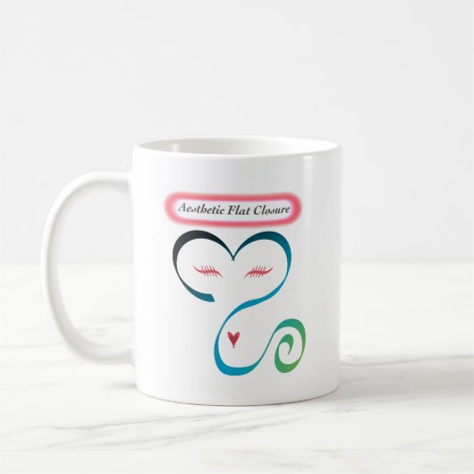 Aesthetische flatsluiting Bilaterale mastectomie Koffiemok (Links)