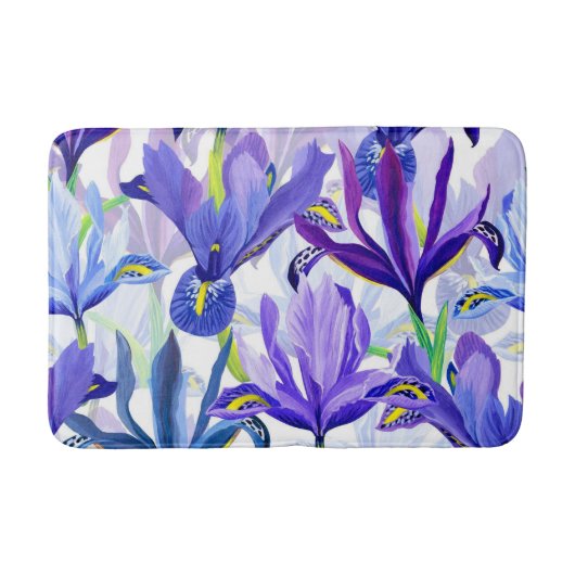 Aesthetische florale anoranje badmat (Voorkant)