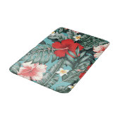 Aesthetische florale anoranje badmat (Gekanteld)