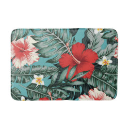 Aesthetische florale anoranje badmat