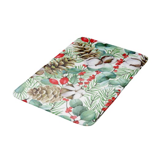 Aesthetische florale anoranje badmat (Gekanteld)