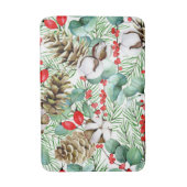 Aesthetische florale anoranje badmat (Voorkant Verticaal)