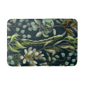 Aesthetische florale anoranje badmat (Voorkant)