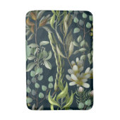 Aesthetische florale anoranje badmat (Voorkant Verticaal)