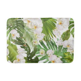 Aesthetische florale anoranje badmat