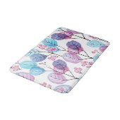 Aesthetische florale anoranje badmat (Gekanteld)