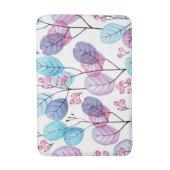 Aesthetische florale anoranje badmat (Voorkant Verticaal)