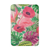 Aesthetische florale anoranje badmat (Voorkant Verticaal)