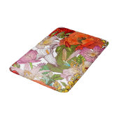 Aesthetische florale anoranje badmat (Gekanteld)