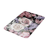 Aesthetische florale anoranje badmat (Gekanteld)