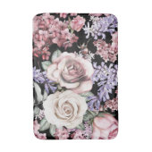 Aesthetische florale anoranje badmat (Voorkant Verticaal)