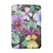 Aesthetische florale anoranje badmat (Voorkant Verticaal)