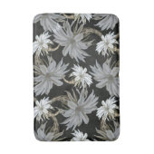 Aesthetische florale anoranje badmat (Voorkant Verticaal)