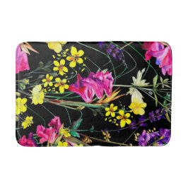 Aesthetische florale anoranje badmat